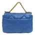 CHANEL Quilted CC SHW GHW C19 Small 2 Way Shoulder Bag Lambskin Leather Blue
