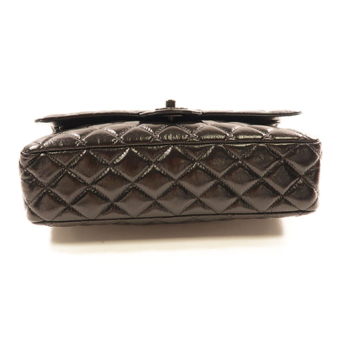 CHANEL CC BHW Classic Flap 25cm Chain Shoulder Bag A01112 Shiny Crumpled Calf