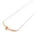 Jewelry SHW 0.282ct Diamond Necklace 18K White Gold 18K Rose Gold