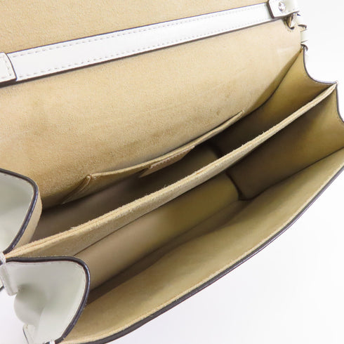 FENDI SHW 2way Shoulder Bag 8BT283.A31D Calfskin Leather White