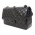 CHANEL Quilted CC Large Classic Chain Shoulder Bag A58600 Lambskin Leather Black