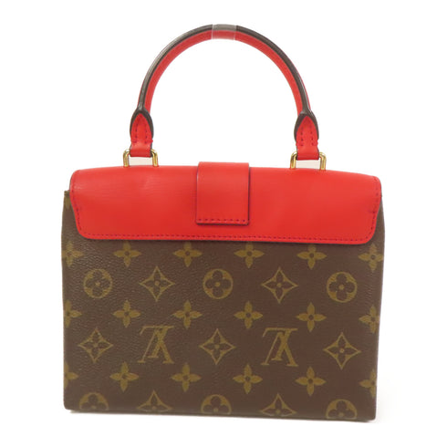 LOUIS VUITTON LV GHW Locky BB Shoulder Bag M44322 Monogram Brown Red