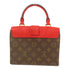 LOUIS VUITTON LV GHW Locky BB Shoulder Bag M44322 Monogram Brown Red