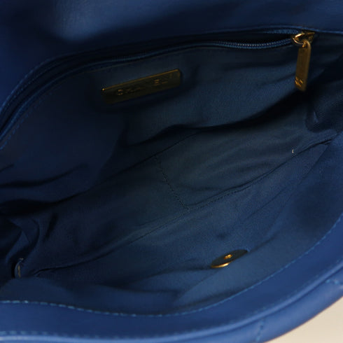 CHANEL Quilted CC Chanel 19 2Way Chain Shoulder Bag AS1160 Lambskin Leather Blue