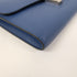 HERMES PHW Constance Long Wallet Epsom Leather Bleu Agate