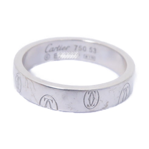 CARTIER Happy Birthday Ring 18K White Gold US#6.25 Cartier#53