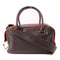 Delvaux Cool Box 2 Way Shoulder Bag Calfskin Leather Brown