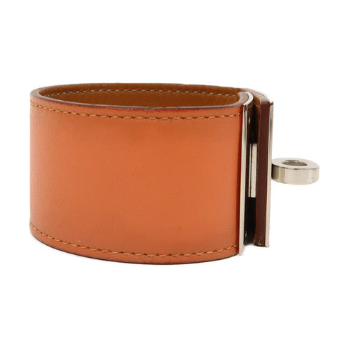 HERMES Kelly Dog Bracelet Swift Leather Orange