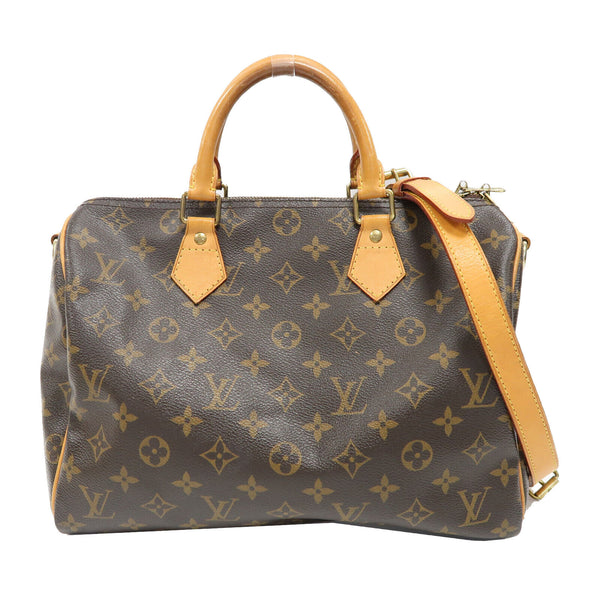 LOUIS VUITTON LV GHW Speedy Bandouliere 30 2 Way Bag M41112 Monogram Brown v1