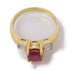 JEWELRY Ruby Diamond Ring US#6.25 18K Yellow Gold