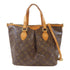 LOUIS VUITTON LV GHW Palermo PM 2 Way Shoulder Bag M40145 Monogram Brown v5