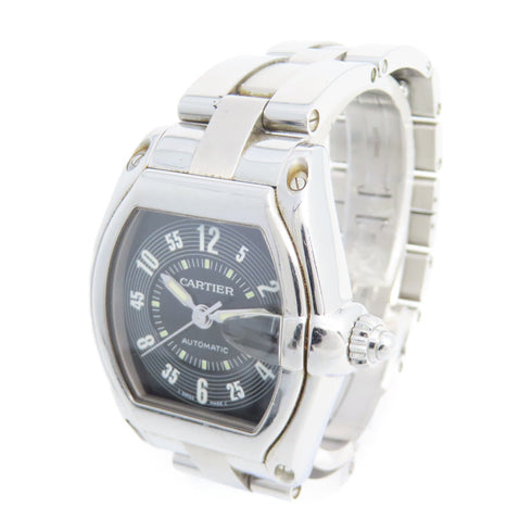 CARTIER Roadster Automatic Watch 2510 Stainless Steel Black