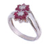 JEWELRY Ruby Diamond Ring US#7 18K White Gold