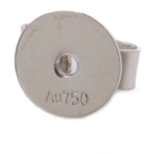 JEWELRY 4.255ct Garnet 0.25ct Diamond Earrings 18K White Gold