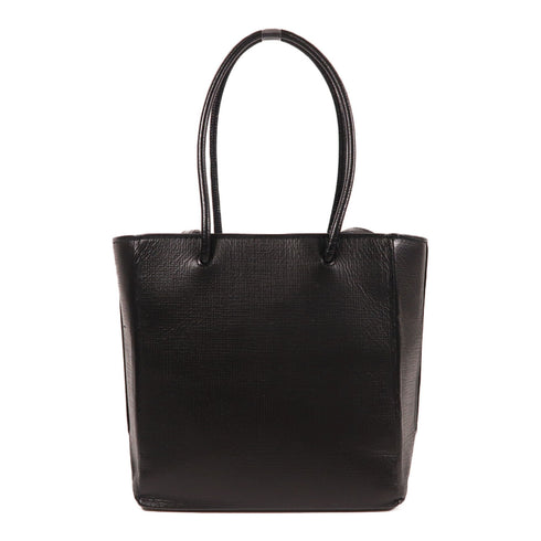 BALENCIAGA SHW 2 Way Shoulder Bag Calfskin Leather Black