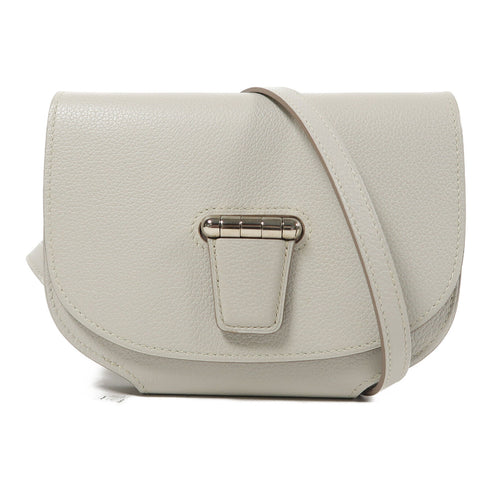 HERMES PHW Convoyeur Mini Shoulder Bag Evercolor Leather Grey