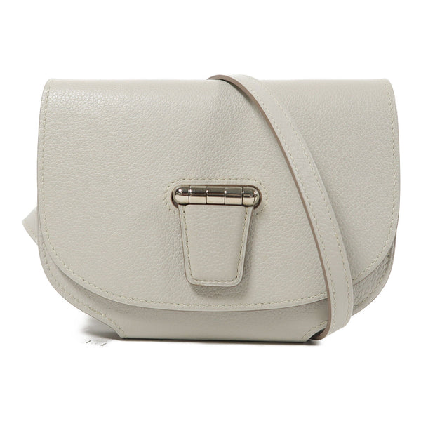 HERMES PHW Convoyeur Mini Shoulder Bag Evercolor Leather Grey