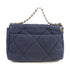 CHANEL Quilted CC Chanel 19 Chain Shoulder Bag Handbag Canvas Navy