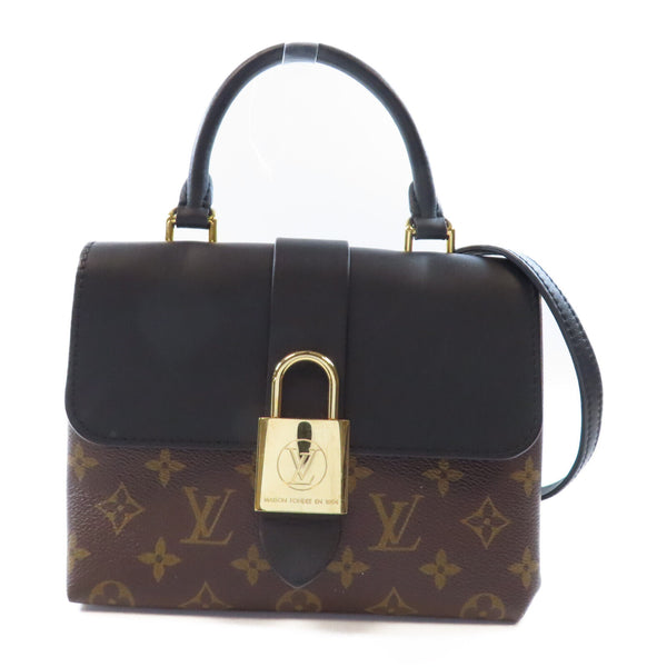 LOUIS VUITTON LV GHW Locky BB 2 Way Shoulder Handbag M44141 Monogram Brown/Black