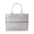 Christian Dior CD Book Tote Medium Tote Bag Canvas Light Blue