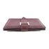 HERMES PHW Bearn Card Case Card Holder Cherve Leather Roughe Red