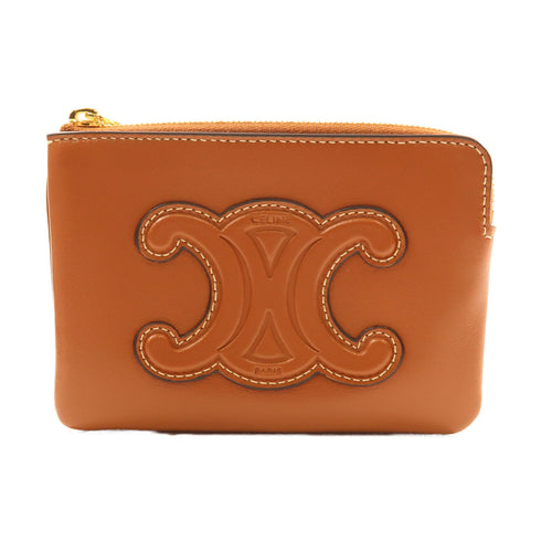 CELINE GHW Coin Bag Purse Calfskin Leather