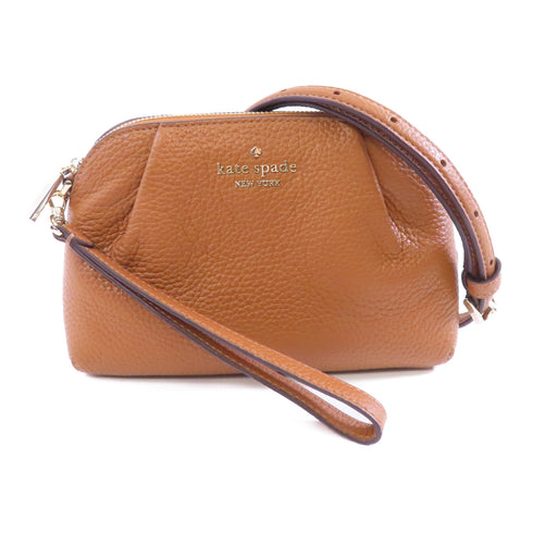 Kate Spade SHW Shoulder Bag KA576 Calfskin Leather Brown