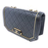 CHANEL Quilted CC GHW Chain Shoulder Bag Lambskin Leather Black v8