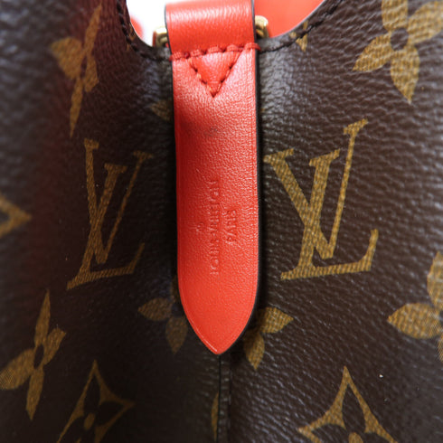 LOUIS VUITTON LV GHW Neo Noe MM Shoulder Bag M44021 Monogram Brown/Red
