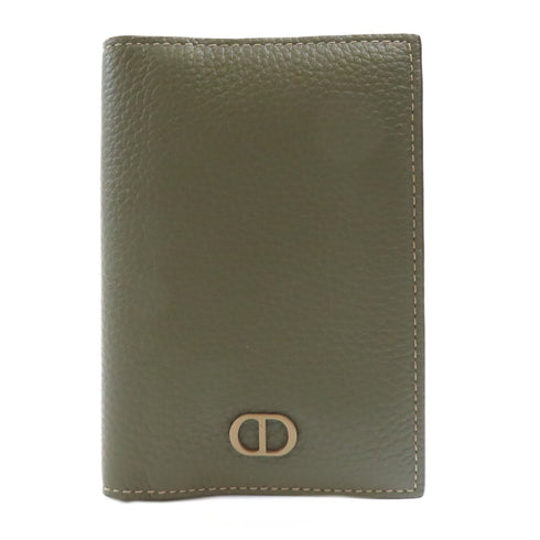 Christian Dior CD Card Case LESCH138CDI Calfskin Leather Green