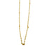 CHANEL CC Necklace Metal Gold/White