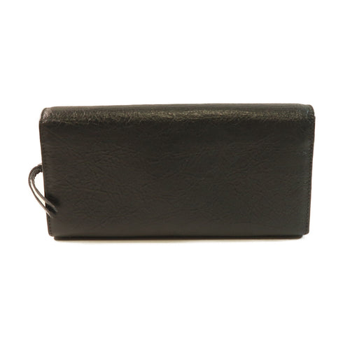 BALENCIAGA SHW Long Wallet Lambskin Leather 253038 Grey