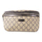 GUCCI GG SHW Waist Bag 233269 Coated Canvas Navy/Beige