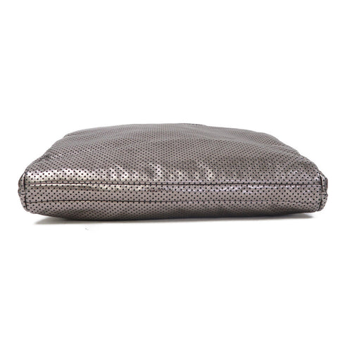 CHANEL CC SHW Reissue Metallic Bag Chain Shoulder Bag Leather Silver