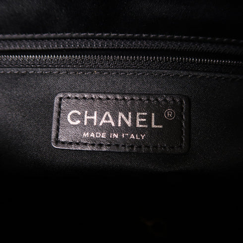 CHANEL CC Chain Shoulder Bag Lambskin Leather Black v1