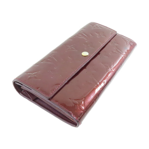 LOUIS VUITTON LV GHW Portefeuille Sarah Long Wallet M91521 Vernis Red