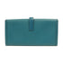 HERMES Jige Pouch Epsom Leather Bleu Izmir