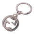 GUCCI GG Double G Key Ring 925 Sterling Silver