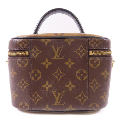 LOUIS VUITTON LV GHW Vanity PM 2 Way Shoulder Bag M45165 Monogram Reverse Brown v2