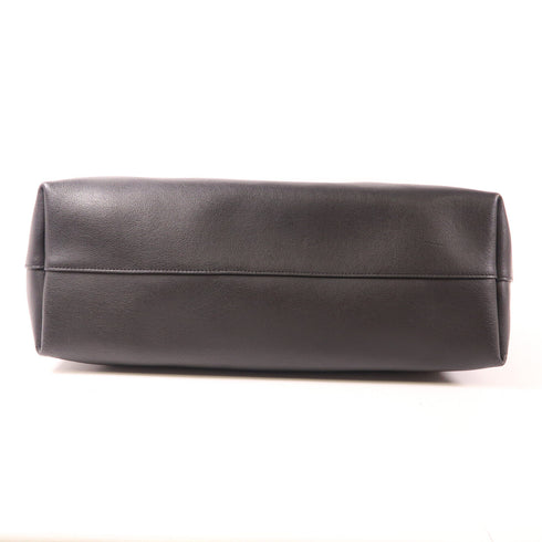 SAINT LAURENT YSL GHW Shoulder Tote Bag 394195 Calfskin Leather