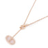 HERMES Chaine D'Ancre Contour Pendent Necklace 18K Pink Gold Diamond