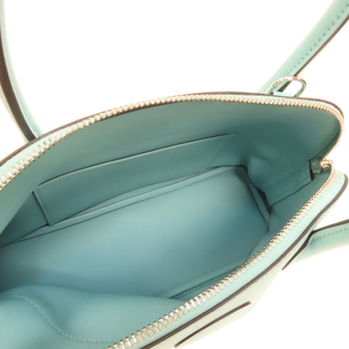 HERMES PHW Bolide 27 2Way Shoulder Bag Handbag Veau Swift Leather Bleu Atoll...