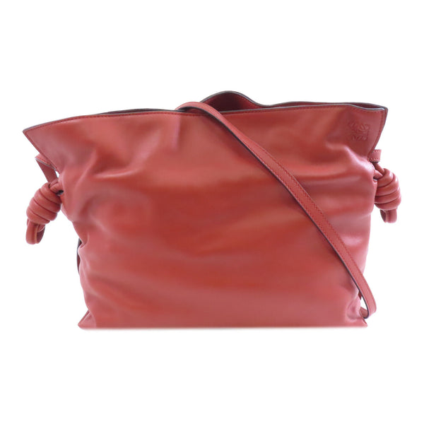 LOEWE GHW Flamenco Shoulder Bag Nappa Calfskin Leather Brown/Rust