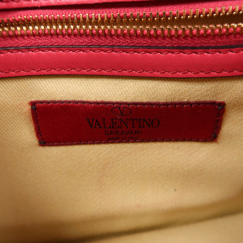 Valentino GHW Chain Shoulder Bag Leather Rose Pink