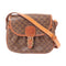 CELINE Shoulder Bag Coated Canvas Brown
