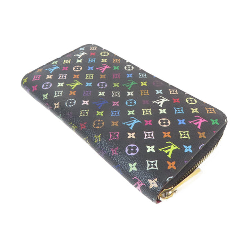 LOUIS VUITTON LV GHW Zippy Wallet M60243 Monogram Multicolore Black