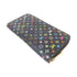 LOUIS VUITTON LV GHW Zippy Wallet M60243 Monogram Multicolore Black