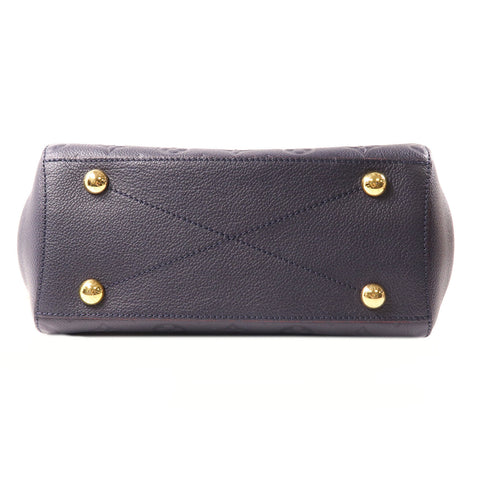LOUIS VUITTON LV GHW Montaigne BB 2 Way Bag M42747 Monogram Empreinte Navy