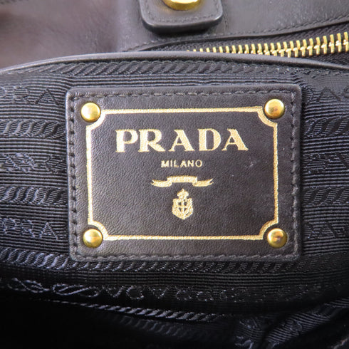 PRADA GHW 2 Way Shoulder Bag BN1902 Nylon Black