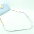 FURLA GHW Chain Shoulder Crossbody Bag Calfskin Leather Light Blue